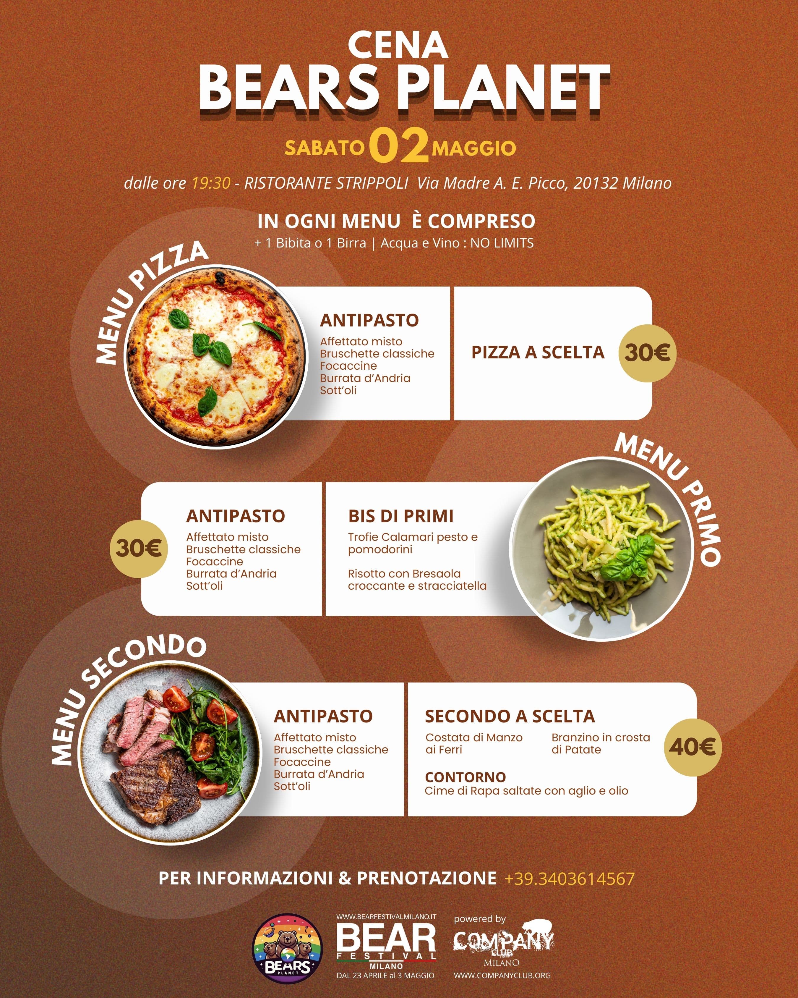 Locandina CENA BEARS PLANET